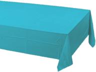 🔵 bermuda blue, 54" x 108" creative converting tissue/poly tablecover table cover logo