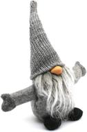 itomte handmade swedish gnome - 10 inches, grey: nordic figurine & plush elf toy for christmas decor & winter table ornament logo