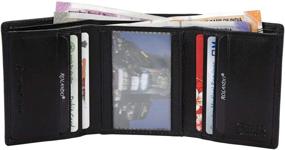 img 1 attached to 🧧 Exquisite Original Handcrafted Tri Fold Card Slots Currency Men's Accessories: A Fashionable Must-Have!