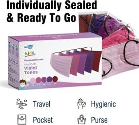 img 2 attached to WeCare Disposable Violet Individually Wrapped