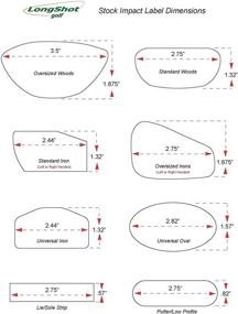 img 1 attached to 🏌️ 350 Putter-Low Profile LongShot Golf Impact Label Pack for Improved SEO