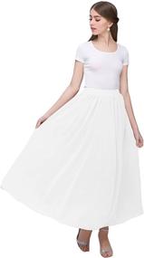 img 2 attached to 👗 Elastic Chiffon Pleated Women's Clothing by Kileyi