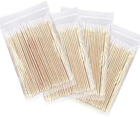 img 4 attached to 1000 Count Microblading Cotton Swab Set – Pointed Tip, Wood Sticks, Tipped Applicators – Tattoo Permanent Supplies, Makeup Cosmetic Applicator Sticks (1000PCS)
