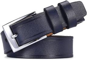 img 1 attached to 👔 Stylish and Durable Single Buckle Men's Belts by DWTS Classic Casual Accessories