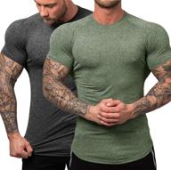 👕 urru men's 2-pack workout t-shirts compression quick dry baselayer tee gym training tops in s-xxl sizes - enhanced seo logo