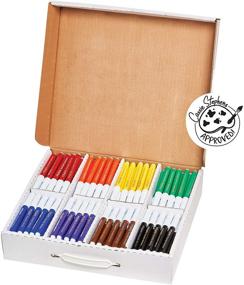 img 4 attached to Prang Washable Art Markers, Bullet Tip, 8 Assorted Colors, Pack of 200 (80613)