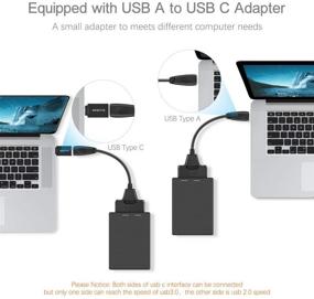 img 2 attached to 💻 ELUTENG USB 3.0 SATA Adapter - 2.5 Inch SATA to USB 3.0 Cable - 22 Pin 7+15 HDD/SSD Cord - UASP Support - SATA III Compatible for 2.5 SATA Hard Drive (USB C to SATA)