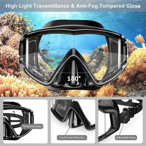 img 2 attached to GoOsprey Snorkeling Panoramic Anti Fog Anti Leak