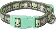 🐶 star wars the mandalorian the child dog collar - green baby yoda dog collar - disney pet apparel & accessories - mandalorian and star wars dog collar logo