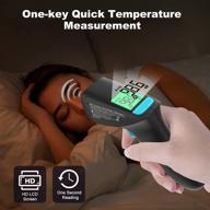 🌡️ infrared thermometer for adults, kids, and babies: fever alert, instant accurate reading, memory function - multi-scene & multifunctional fever thermometer logo