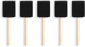 img 3 attached to 🖌️ 60 Pack of 2 Inch Foam Paint Brushes: Ideal for Arts and DIY Crafts