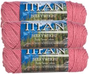 img 4 attached to 🧶 Mary Maxim Titan Soft Yarn for Knitting & Crocheting – 3 Pack of 100% Acrylic, #5 Bulky Weight Yarn