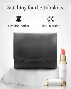 img 3 attached to 👛 Women's Small Leather Trifold Wallets for Handbags and Wallets