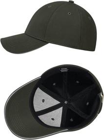 img 2 attached to Adjustable Blank Ball Cap - Reflective Low Profile Solid Plain Baseball Hat for Men and Women, Ideal Golf Hat