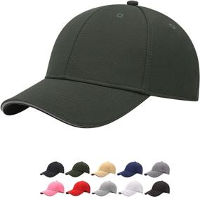 img 4 attached to Adjustable Blank Ball Cap - Reflective Low Profile Solid Plain Baseball Hat for Men and Women, Ideal Golf Hat