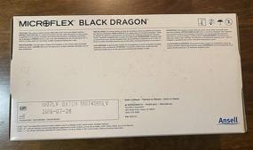 img 1 attached to 🧤 Microflex MFXBD1002PFM Black Dragon Powder-Free Black Latex Exam Gloves - Medium: Unmatched Protection and Comfort