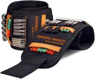 🧲 magnetic wristband - 2 pack christmas stocking stuffers for men, dad, and women | 15 super strong magnets | cool gadgets and gift ideas | wrist tool belt set holder for holding screws and drill bits logo