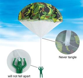 img 2 attached to 🪂 Ultimate Army Camo Parachute Toys for Kids: Unleash Their Inner Soldier!