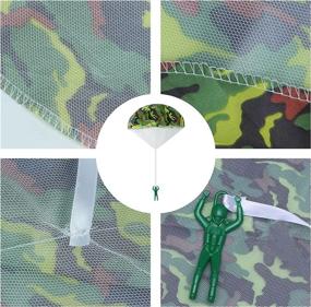 img 3 attached to 🪂 Ultimate Army Camo Parachute Toys for Kids: Unleash Their Inner Soldier!