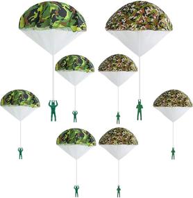 img 4 attached to 🪂 Ultimate Army Camo Parachute Toys for Kids: Unleash Their Inner Soldier!