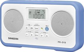 img 3 attached to 📻 Sangean PR-D19BU Portable Radio: FM Stereo/AM Digital Tuning, White/Blue, with Protective Bumper