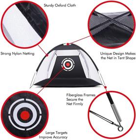 img 2 attached to 🏌️ Enhance Your Child's Golf Skills with XCSOURCE Kids Golf Net for Backyard Training – Includes Target Bundles, Grass Mat, Tees, Golf Balls, and Carry Case!