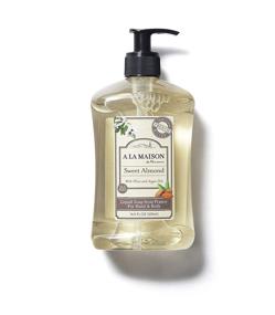 img 1 attached to 🌰 A La Maison Sweet Almond Liquid Hand Soap - Moisturizing Natural Hand Wash Soap, 16.9 Fl oz. Pump Bottles, Triple French Milled, Gentle to Hands (2 Pack)