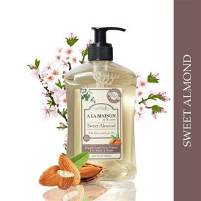 img 3 attached to 🌰 A La Maison Sweet Almond Liquid Hand Soap - Moisturizing Natural Hand Wash Soap, 16.9 Fl oz. Pump Bottles, Triple French Milled, Gentle to Hands (2 Pack)