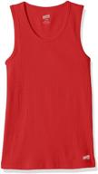 ribbed tank top for big girls by soffe logo