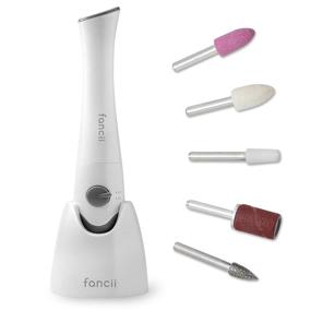 img 4 attached to Fancii Professional Electric Manicure & Pedicure Nail File Set with Stand - Complete Portable Nail 💅 Drill System with Buffer, Polisher, Shiner, Shaper and UV Dryer - Ultimate Nail Care at Your Fingertips!