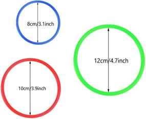 img 2 attached to HRLORKC Plastic Ring Toss Game Set - Rings for Kids' Outdoor Games - Plastic Carnival Rings for Carnival Party, Parent-Child Games, and More