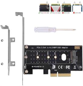 img 4 attached to High-performance NVMe PCIe Adapter: M Key M.2 NVME SSD to PCI-e 3.0 x4 Host 🔌 Controller Expansion Card with Low Profile Bracket - Supports 2230, 2242, 2260, 2280 Sizes for PC Desktop