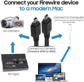 img 1 attached to 🔥 Cmple FireWire Firewire Computer Laptop: Fast and Efficient Data Transfer Solution