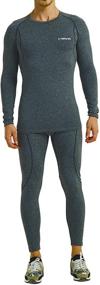 img 4 attached to CARPRATO Wintergear Compression Activewear Baselayer Men's Clothing and Active