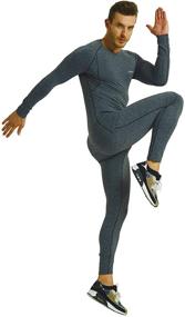 img 1 attached to CARPRATO Wintergear Compression Activewear Baselayer Men's Clothing and Active