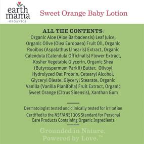 img 1 attached to Earth Mama Baby Lotion - Sweet Orange Scent, 8 fl oz (Pack of 3)