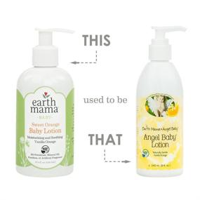 img 2 attached to Earth Mama Baby Lotion - Sweet Orange Scent, 8 fl oz (Pack of 3)