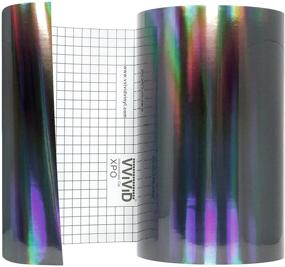 img 1 attached to 🌈 Vibrant DECO65 Holographic Black Chrome Adhesive Vinyl – 6ft Long Roll for Stunning DIY Projects!