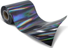 img 3 attached to 🌈 Vibrant DECO65 Holographic Black Chrome Adhesive Vinyl – 6ft Long Roll for Stunning DIY Projects!