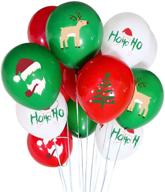 🎈 set of 50 christmas latex balloons, 12 inch in red, green, and white – ideal for christmas party decorations, school classroom activities, kids' giveaways logo