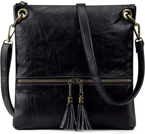 img 4 attached to Newshows Lightweight Medium Leather Crossbody Women's Handbags & Wallets in Crossbody Bags