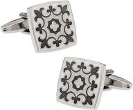 элегантные манжеты cuff daddy white fleur cufflinks presentation для стильного высказывания логотип