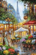 🎨 artoree 5d diy diamond painting kits for adults round full drill acrylic diamondart craft painting dotz kits canvas picture home wall decor paris street 14x20in with improved seo логотип