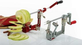 img 2 attached to 🍎 Red Norpro Apple Mate 2 Apple Peeler for Efficient Peeling