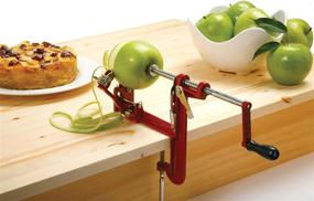 img 3 attached to 🍎 Red Norpro Apple Mate 2 Apple Peeler for Efficient Peeling