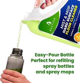 img 2 attached to 🍋 Lemongrass Hard Surface Floor Cleaner Solution - Ready-To-Use Spray Mop Liquid for Marble, Stone, Granite, Tile, Vinyl, Laminate, Linoleum - 1 Gallon Bottle