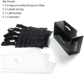 img 2 attached to 🐎 WORLD-BIO Ice Pack Cooling Wrap for Horse Injuries: Full Leg Ice Boot Cold Pack 2 Packs