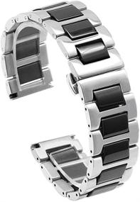 img 4 attached to 💎 High-Quality Stainless Steel Bracelet with Deployant Clasp