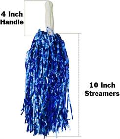 img 1 attached to 🔵 Stunning Royal Blue Pom Poms - Set of 12 for Cheerleading, Sports Events, and Parties