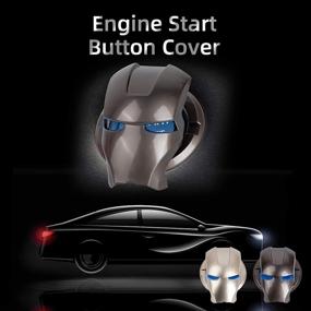 img 3 attached to Enhance Your Car's Style and Protection with Sport Style Aluminum Alloy Car Start Button Cover in Black